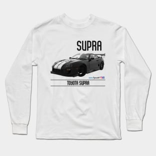 Supra Time Attack Black Stripes Long Sleeve T-Shirt